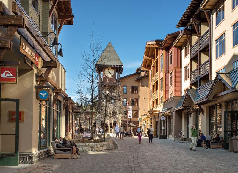 mammoth village summertime